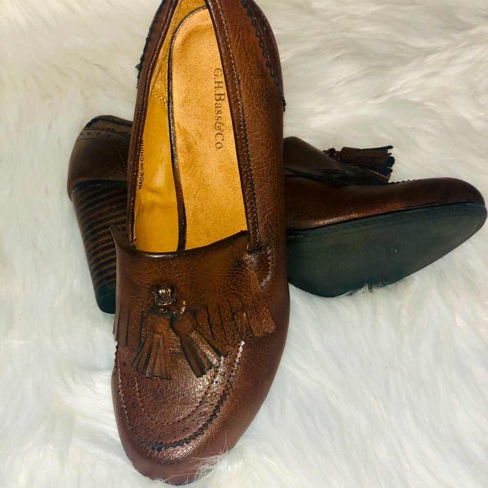🎊GH Bass & Co. Lacey Heels Pumps Tassels Slip On